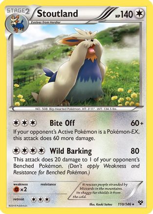 Stoutland/146 - XY Base Set Reverse Holofoil