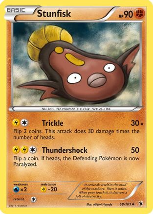 Stunfisk (68)/101 - Noble Victories Reverse Holofoil
