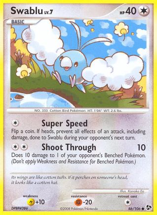 Swablu/106 - Great Encounters Reverse Holofoil