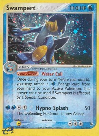 Swampert - 13/109/109 - Ruby and Sapphire Holofoil