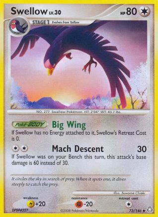 Swellow/146 - Legends Awakened Reverse Holofoil