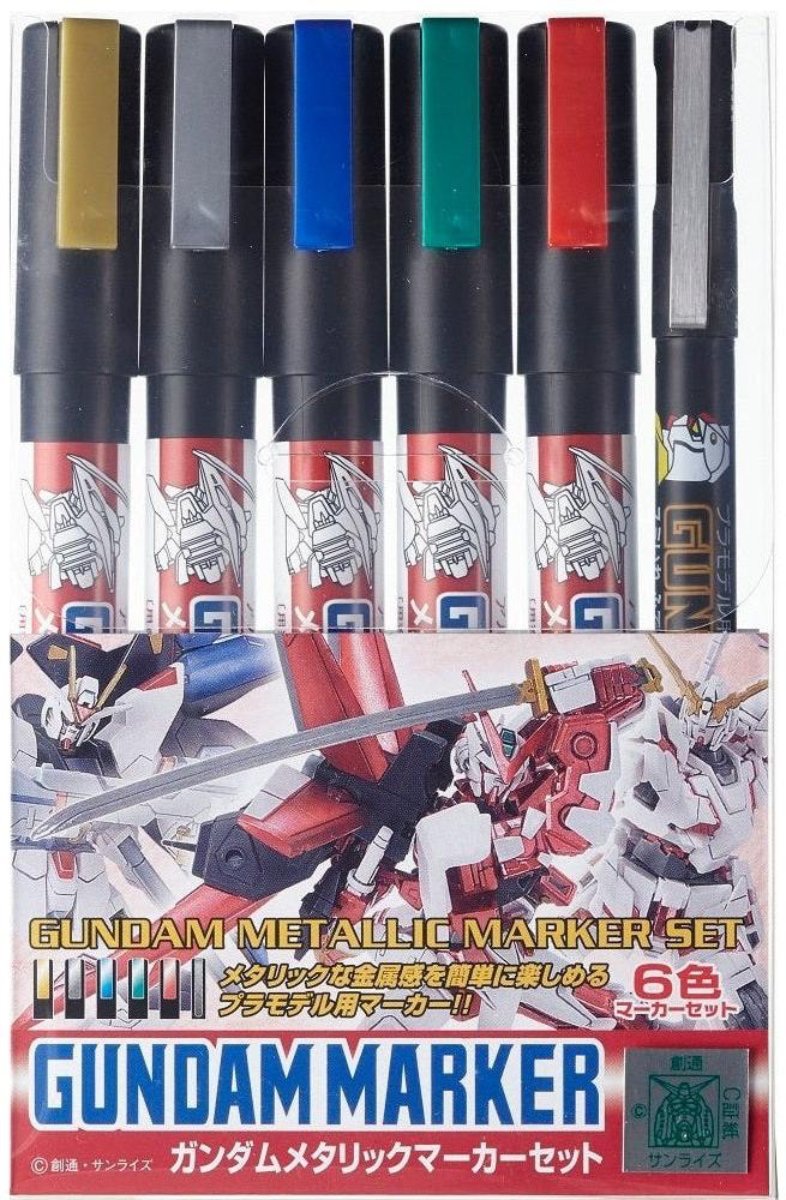 Mr Hobby Gundam Marker Set - Metallic