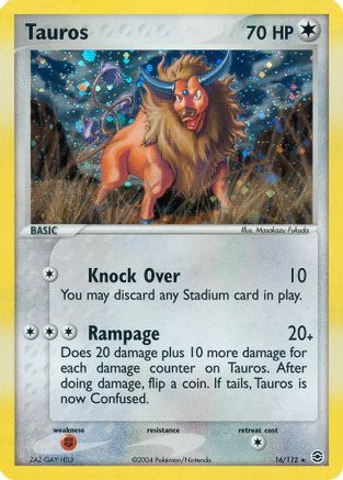 Tauros/112 - FireRed & LeafGreen
