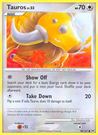 Tauros/127 - Platinum Reverse Holofoil