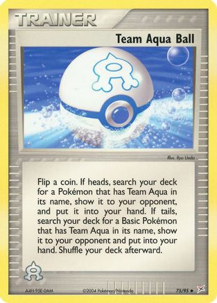Team Aqua Ball/95 - Team Magma vs Team Aqua Reverse Holofoil