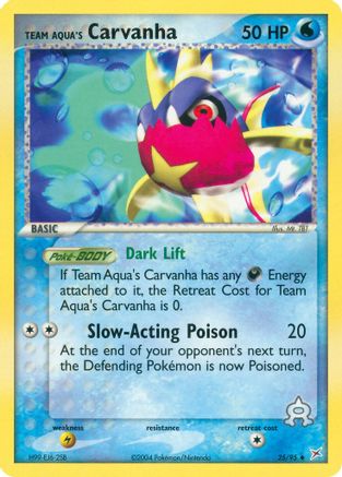 Team Aqua's Carvanha - 25/95/95 - Team Magma vs Team Aqua