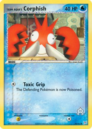 Team Aqua's Corphish - 50/95/95 - Team Magma vs Team Aqua Reverse Holofoil