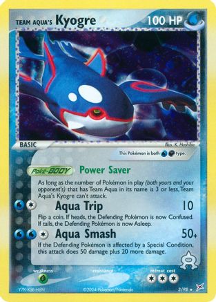 Team Aqua's Kyogre/95 - Team Magma vs Team Aqua Reverse Holofoil