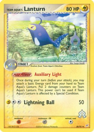Team Aqua's Lanturn/95 - Team Magma vs Team Aqua Reverse Holofoil
