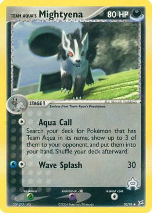 Team Aqua's Mightyena - 30/95/95 - Team Magma vs Team Aqua