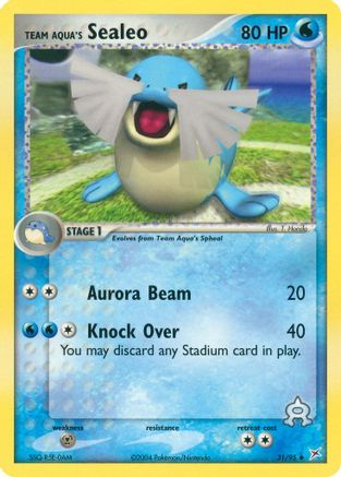 Team Aqua's Sealeo - 31/95/95 - Team Magma vs Team Aqua