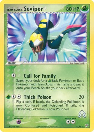 Team Aqua's Seviper/95 - Team Magma vs Team Aqua Reverse Holofoil