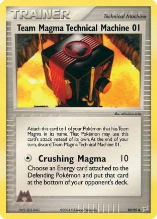 Team Magma Technical Machine 01/95 - Team Magma vs Team Aqua Reverse Holofoil