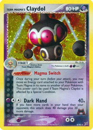Team Magma's Claydol - 8/95/95 - Team Magma vs Team Aqua Reverse Holofoil