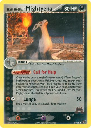 Team Magma's Mightyena - 37/95/95 - Team Magma vs Team Aqua Reverse Holofoil