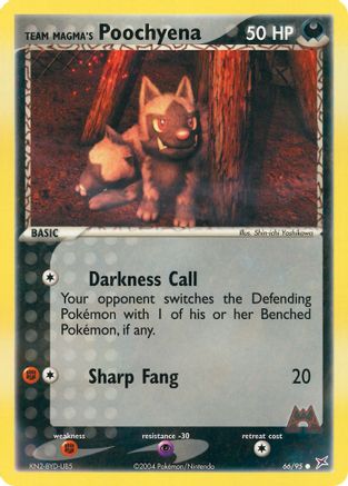 Team Magma's Poochyena - 66/95/95 - Team Magma vs Team Aqua Reverse Holofoil