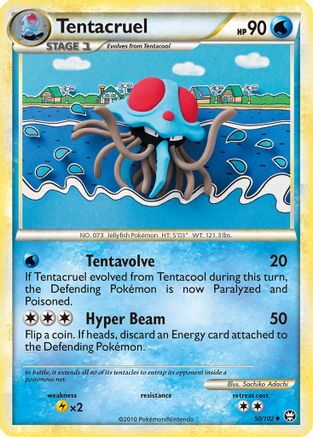Tentacruel 50/102 - Triumphant Reverse Holofoil