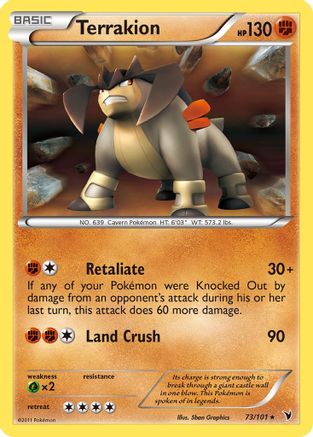 Terrakion/101 - Noble Victories Holofoil