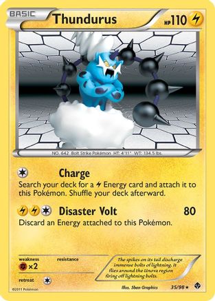 Thundurus/98 - Emerging Powers Reverse Holofoil