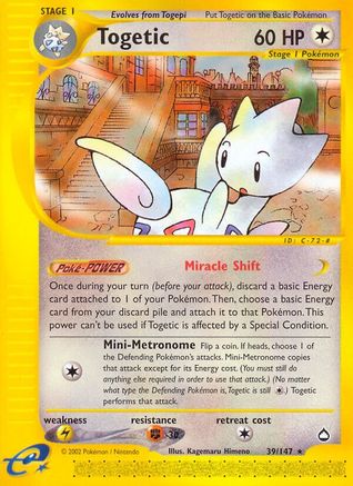 Togetic/147 - Aquapolis Reverse Holofoil