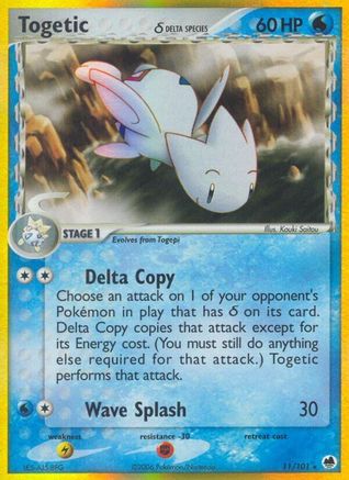 Togetic (Delta Species)/101 - Dragon Frontiers Reverse Holofoil