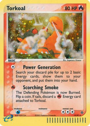 Torkoal/97 - Dragon Reverse Holofoil