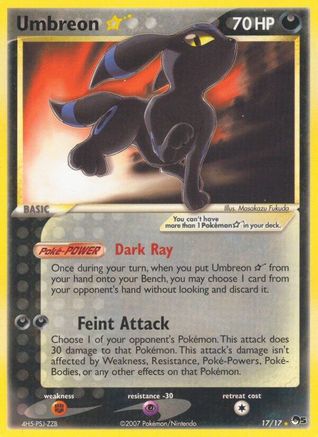 Umbreon Star/17 - POP Series 5