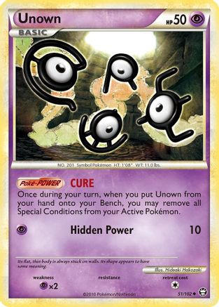 Unown 51/102 - Triumphant Reverse Holofoil