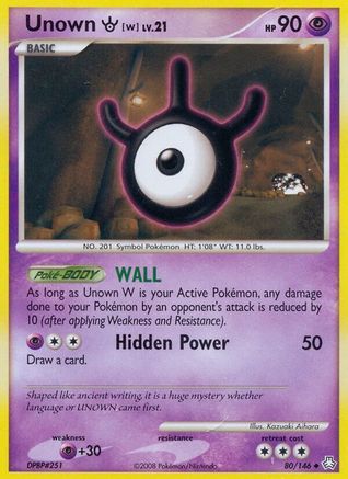 Unown (W)/146 - Legends Awakened Reverse Holofoil