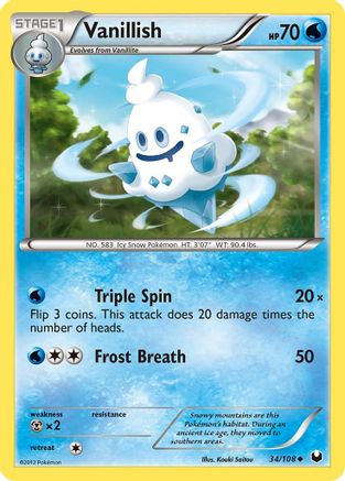 Vanillish/108 - Dark Explorers Reverse Holofoil