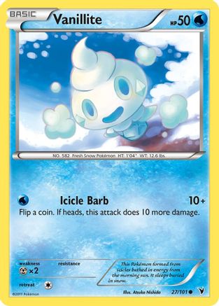 Vanillite/101 - Noble Victories Reverse Holofoil