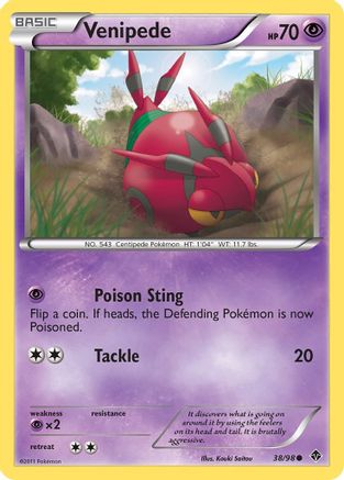 Venipede/98 - Emerging Powers Reverse Holofoil