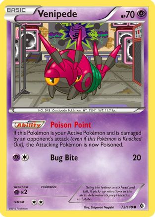 Venipede/149 - Boundaries Crossed Reverse Holofoil
