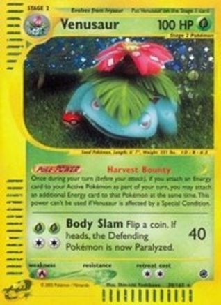Venusaur (30)/165 - Expedition Holofoil