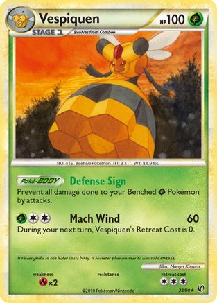 Vespiquen/90 - Undaunted Reverse Holofoil