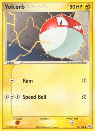Voltorb/106 - Emerald Reverse Holofoil