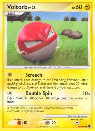 Voltorb (80)/100 - Stormfront Reverse Holofoil