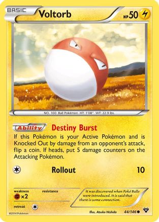 Voltorb/146 - XY Base Set Reverse Holofoil