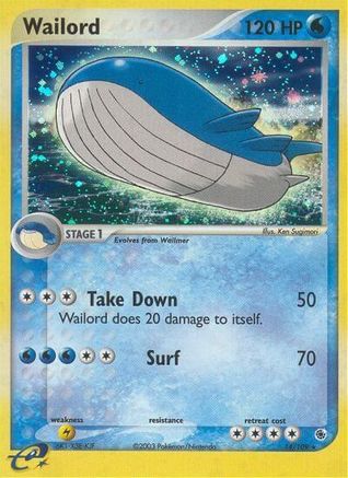 Wailord/109 - Ruby and Sapphire Holofoil