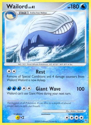 Wailord/147 - Supreme Victors Reverse Holofoil