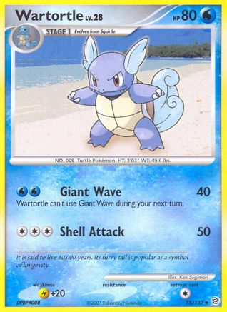 Wartortle/132 - Secret Wonders Reverse Holofoil