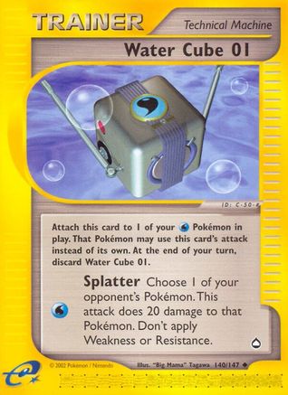Water Cube 01/147 - Aquapolis Reverse Holofoil