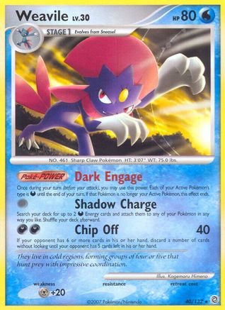 Weavile/132 - Secret Wonders Reverse Holofoil