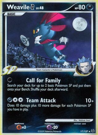 Weavile G/127 - Platinum Reverse Holofoil