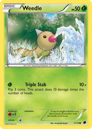 Weedle/116 - Plasma Freeze Reverse Holofoil