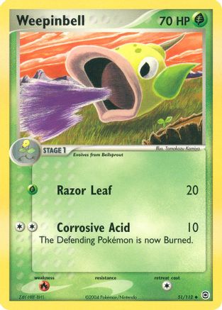 Weepinbell/112 - FireRed & LeafGreen Reverse Holofoil