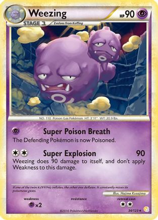 Weezing 34/123 - HeartGold SoulSilver