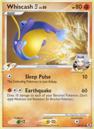 Whiscash E4/111 - Rising Rivals Reverse Holofoil
