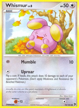 Whismur/106 - Great Encounters Reverse Holofoil