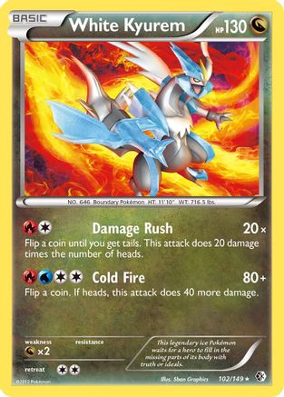 White Kyurem/149 - Boundaries Crossed Reverse Holofoil